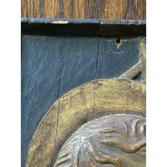 Wood Wooden‎ Young Saint John The Baptist Plaque - Picture 3 of 11